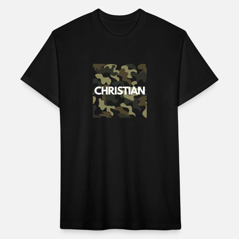 Christian Name Hoodies Men Good Quality Camouflage