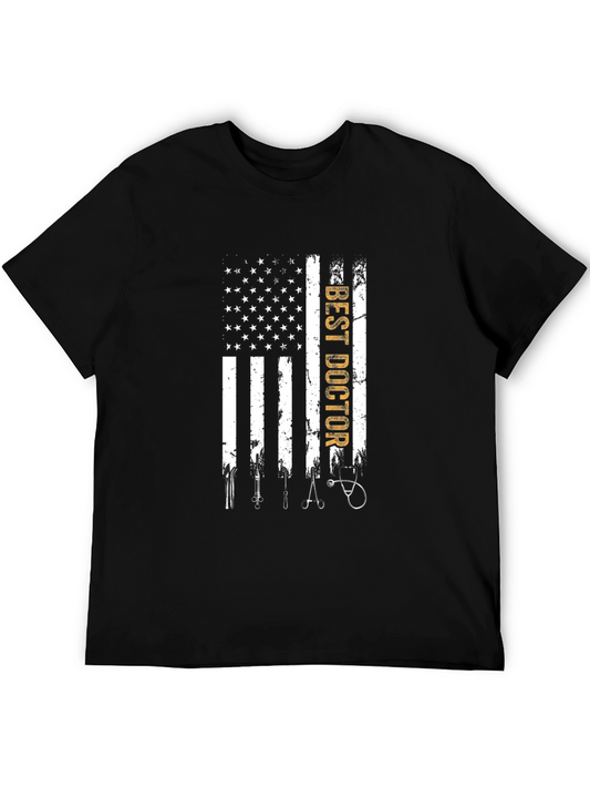 Best Doctor American Flag T-Shirt