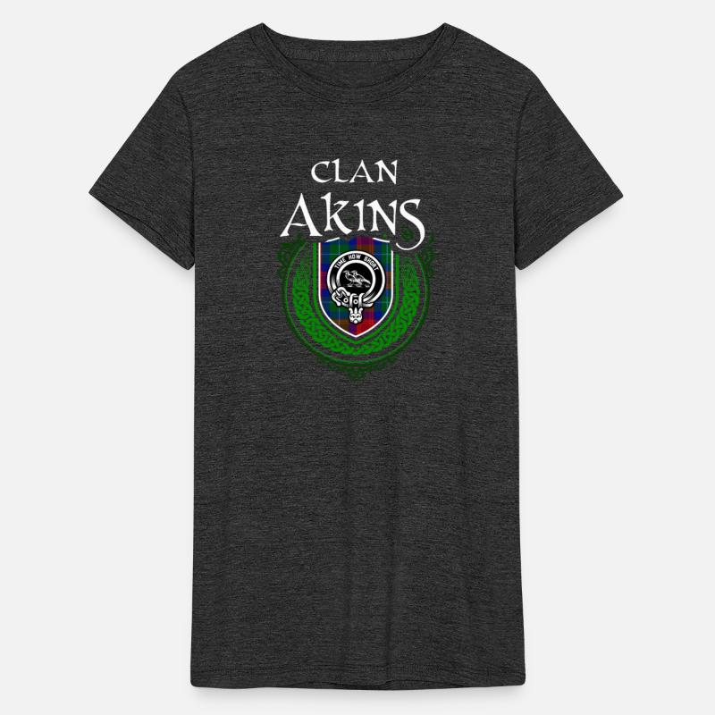Clan Akins Scottish Crest Badge and Tartan