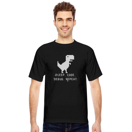 Code. Debug. Sleep. Repeat. - Funny Coding Design