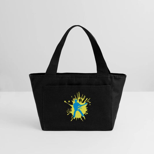 color blob party guitarist