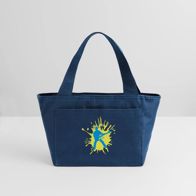 color blob party guitarist