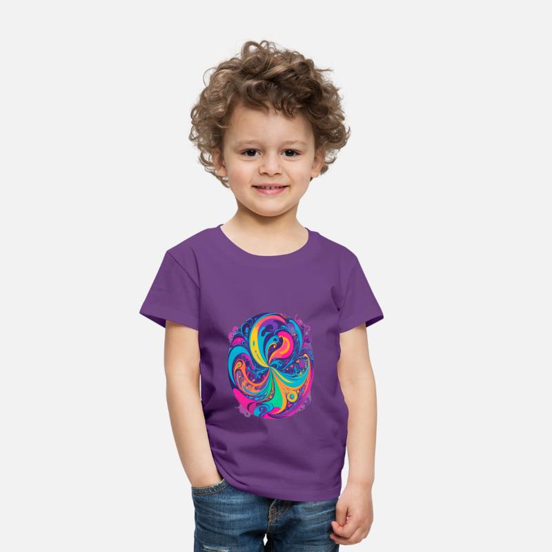 Color Swirl of Psychedelic Motion and Energy