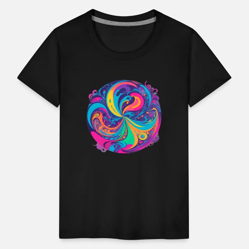 Color Swirl of Psychedelic Motion and Energy
