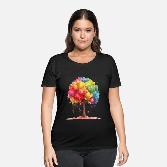 Colorful Dripping Tree Fantasy