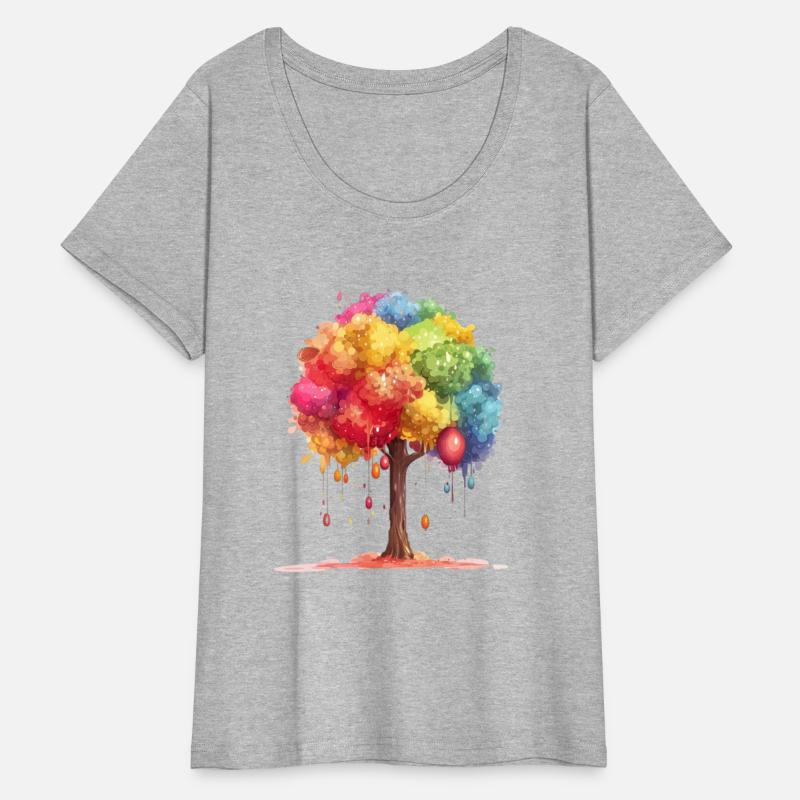 Colorful Dripping Tree Fantasy