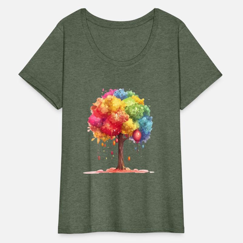 Colorful Dripping Tree Fantasy