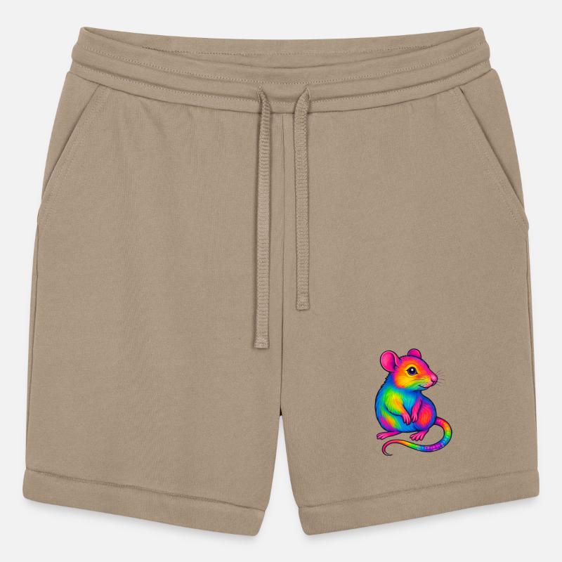 Colorful Neon Animal Rat Illustration