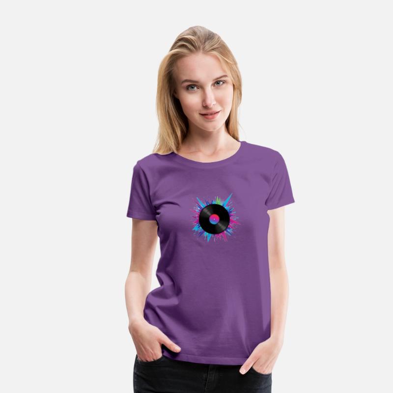 Colorful Vinyl Record – Retro Music Vibes Shirt