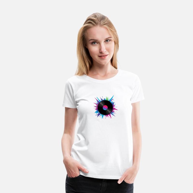 Colorful Vinyl Record – Retro Music Vibes Shirt