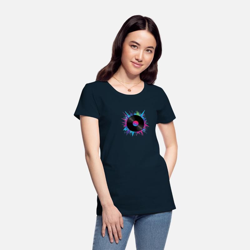 Colorful Vinyl Record – Retro Music Vibes Shirt