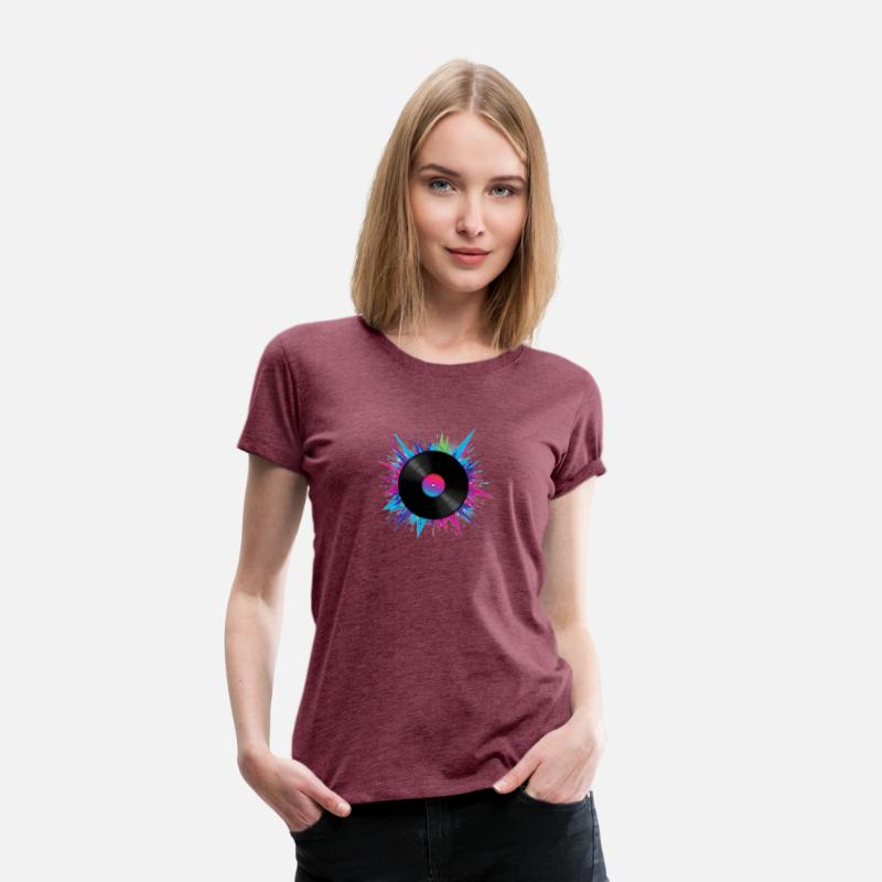 Colorful Vinyl Record – Retro Music Vibes Shirt