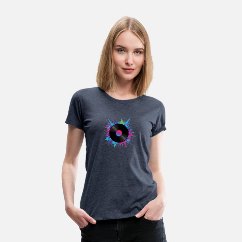 Colorful Vinyl Record – Retro Music Vibes Shirt