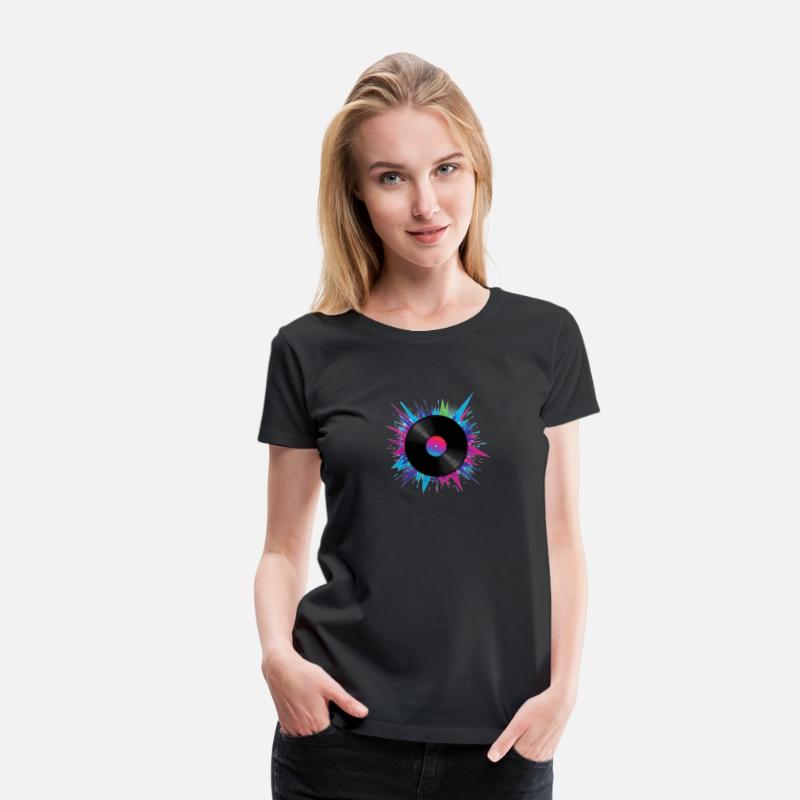 Colorful Vinyl Record – Retro Music Vibes Shirt