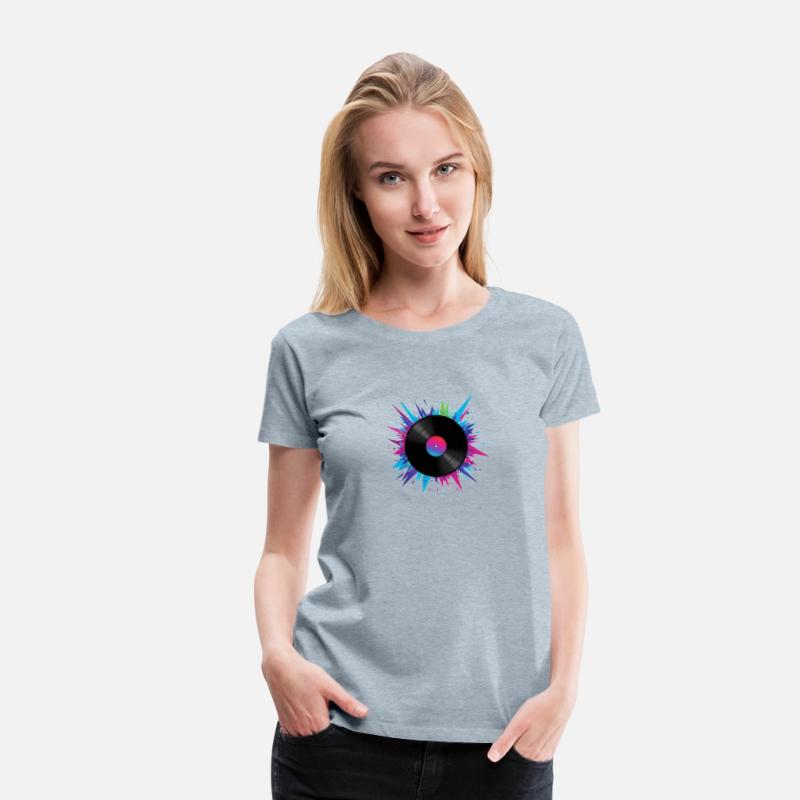 Colorful Vinyl Record – Retro Music Vibes Shirt