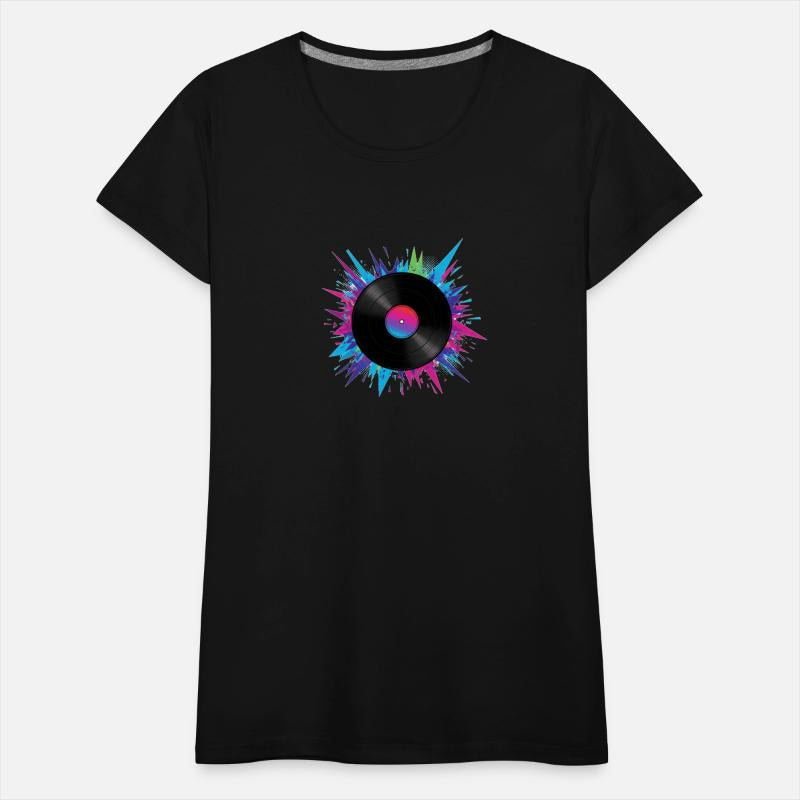 Colorful Vinyl Record – Retro Music Vibes Shirt