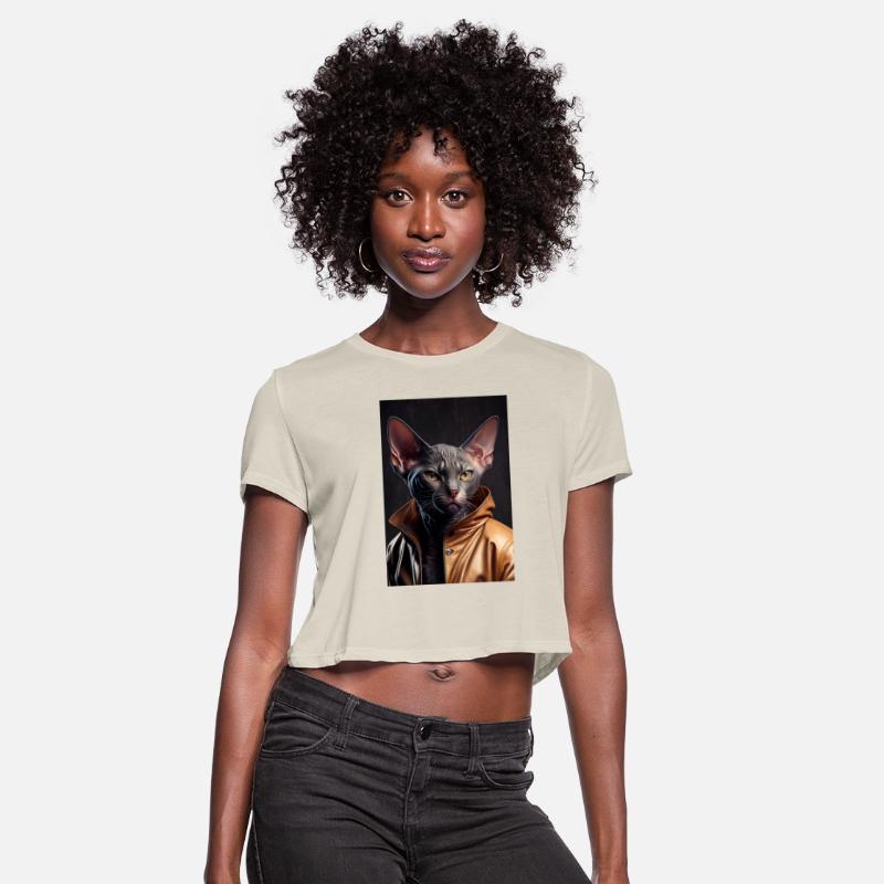 Colorpoint Shorthair Cat Breed Portrait wears a le