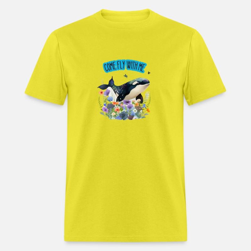 Come Fly With Me Watercolour Orca Design