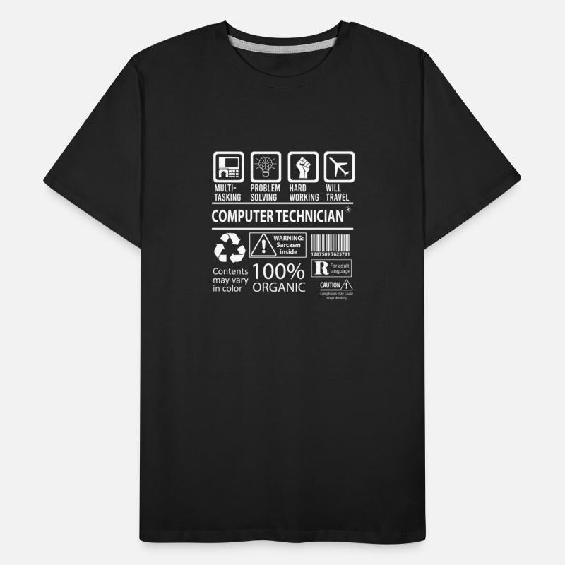 Computer Technician T Shirt - Multitasking Job Gif