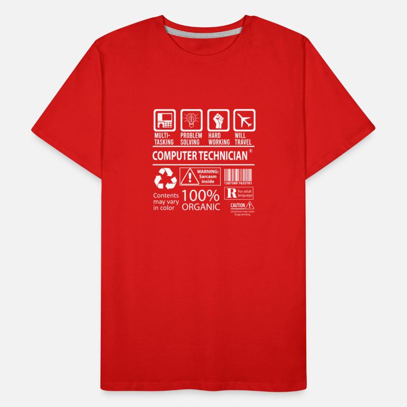 Computer Technician T Shirt - Multitasking Job Gif