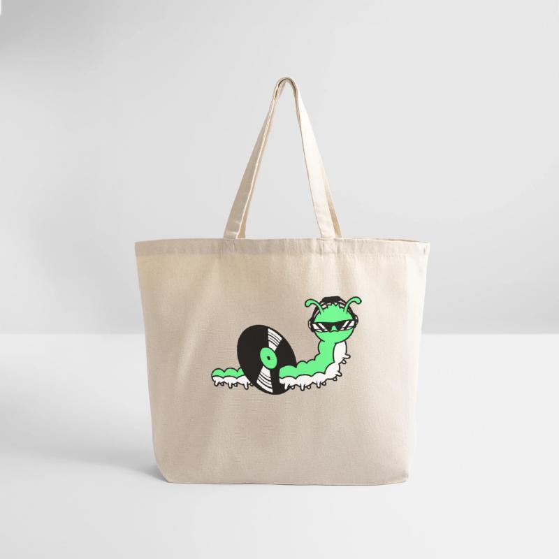 Cool DJ Caterpillar Eats Music Record Vinyl Plate