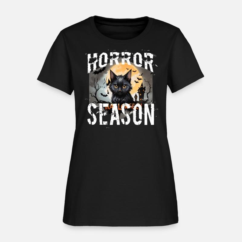 cool Halloween outfit costume saying horror season