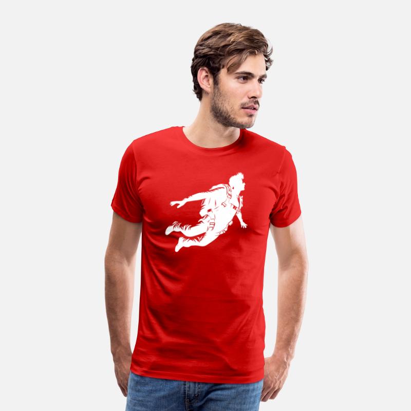 Cool Skydiver During A Parachute Jump