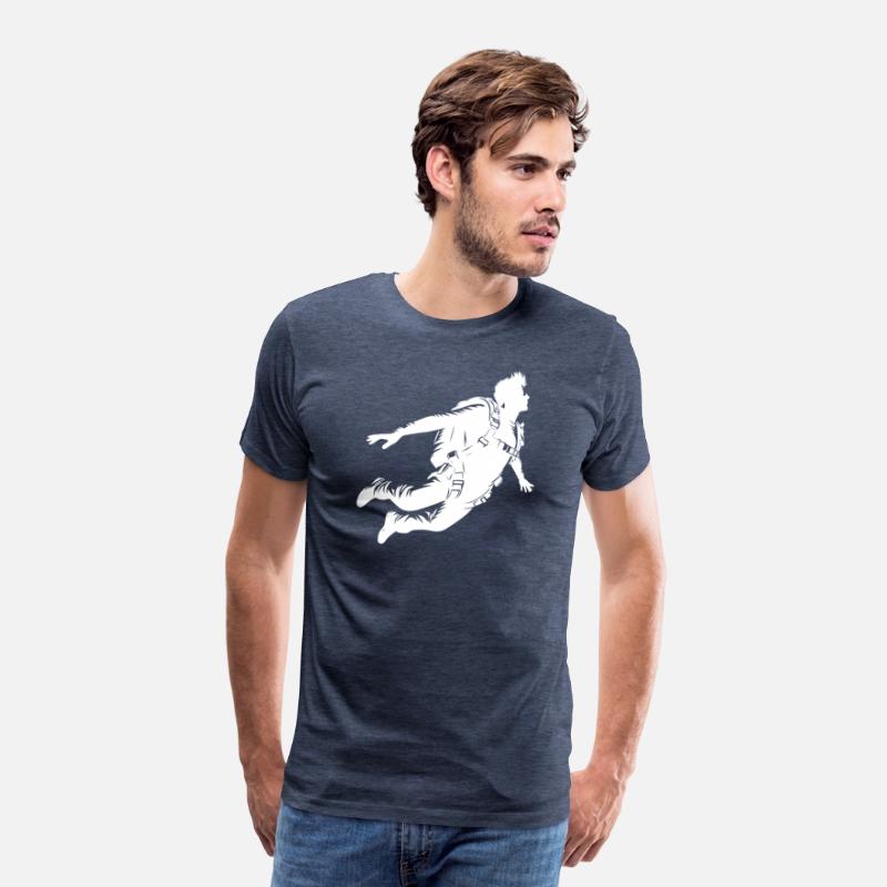 Cool Skydiver During A Parachute Jump