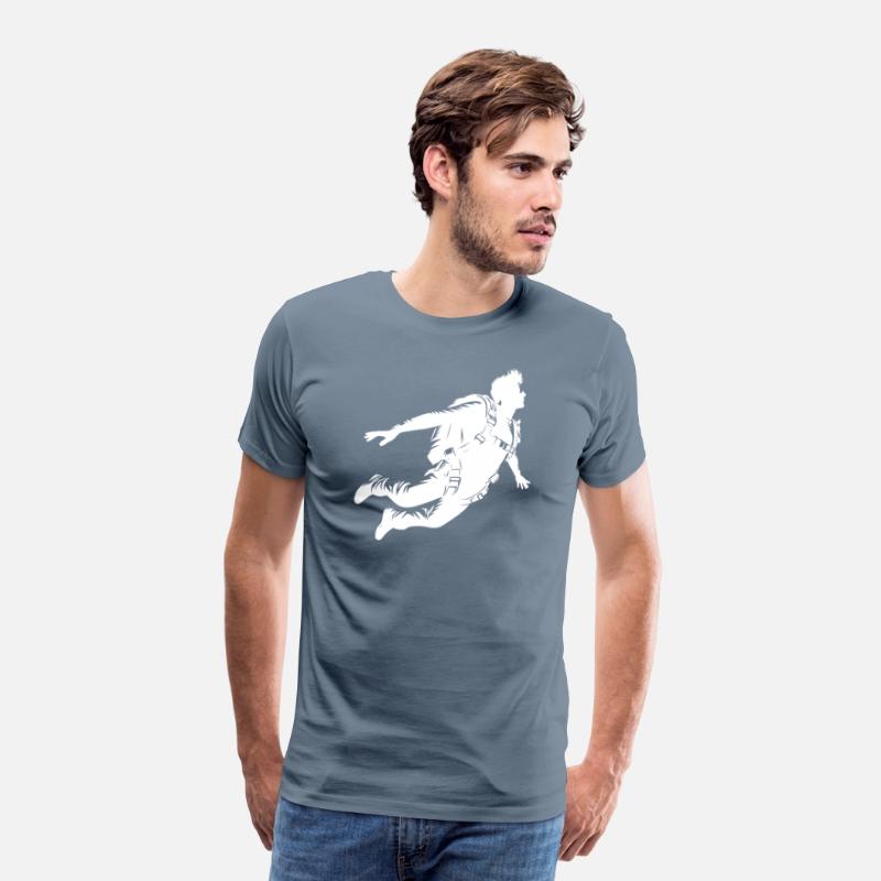 Cool Skydiver During A Parachute Jump