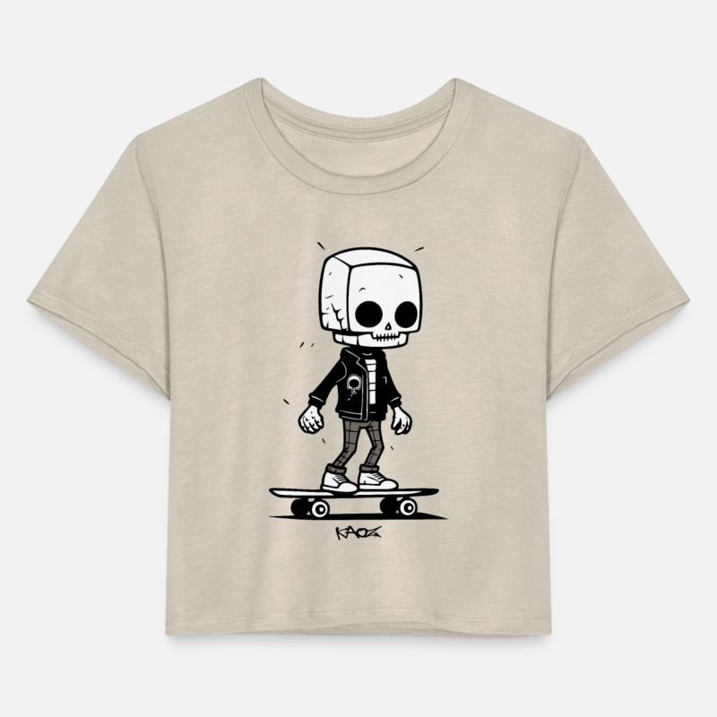 Cool Urban Street Art, a Skeleton Skater