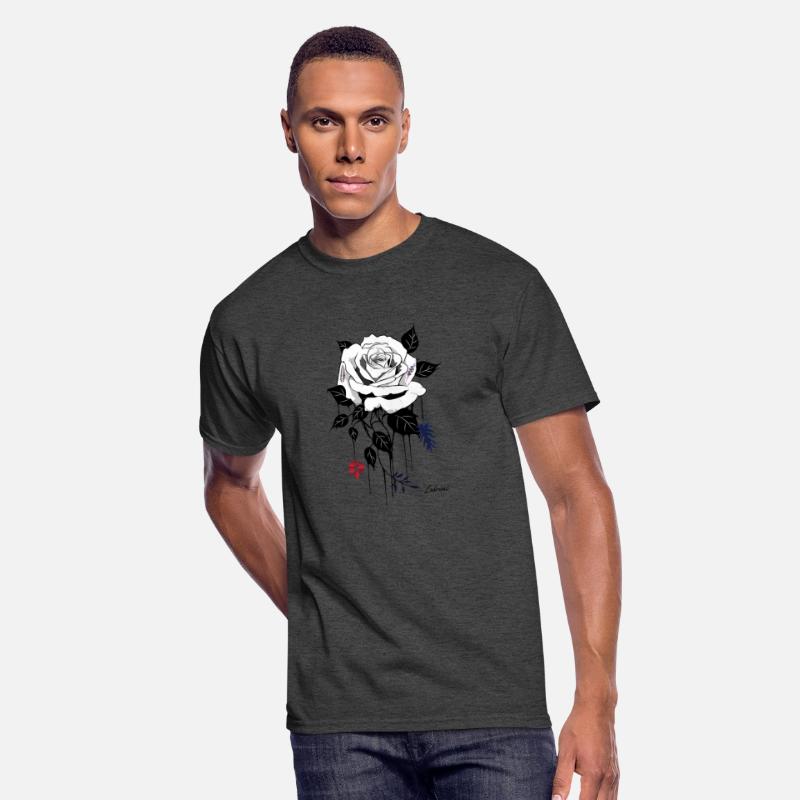 cool white and black rose flower tshirt design