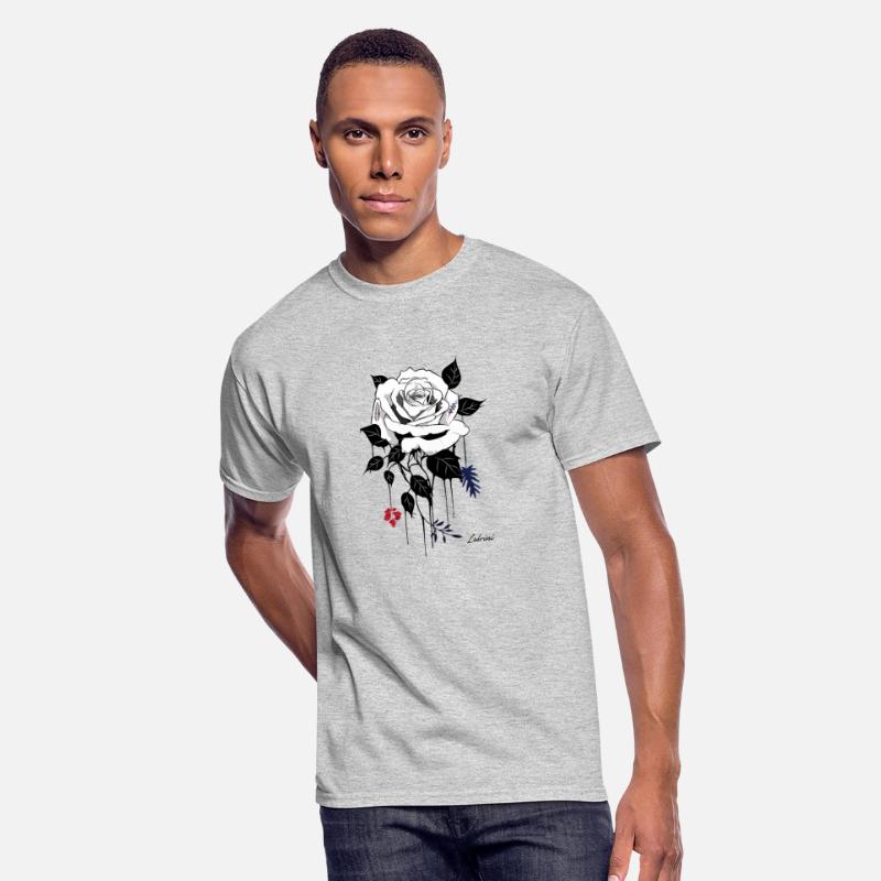 cool white and black rose flower tshirt design