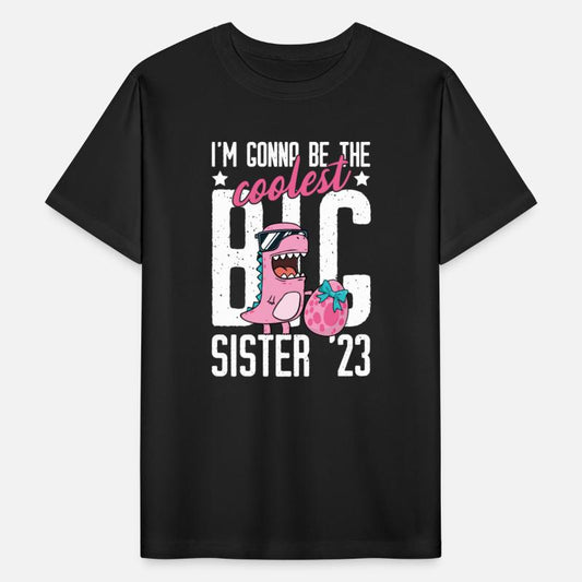 Coolest Big Sister 2023 Baby Pregnancy Dino Girls