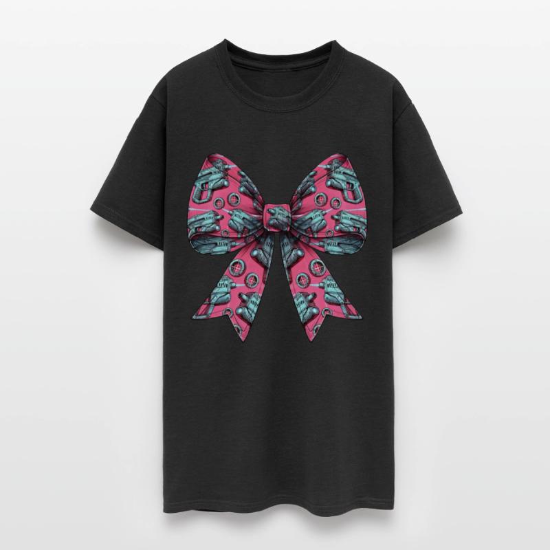 Coquette Bow Laser Tag Pink Pattern Girl Mom