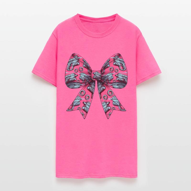 Coquette Bow Laser Tag Pink Pattern Girl Mom