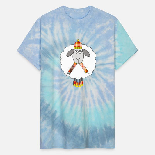 Cosy Winter Sheep With Red Yellow Black And White