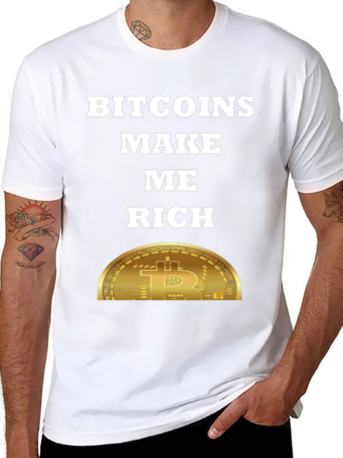 Bitcoins Make Me Rich T-Shirt