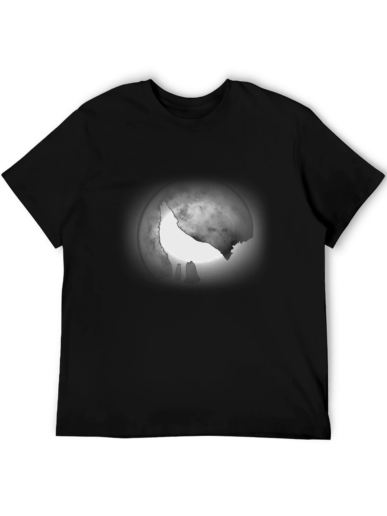 Wolf Moon Graphic Tee - Mens Black T-Shirt