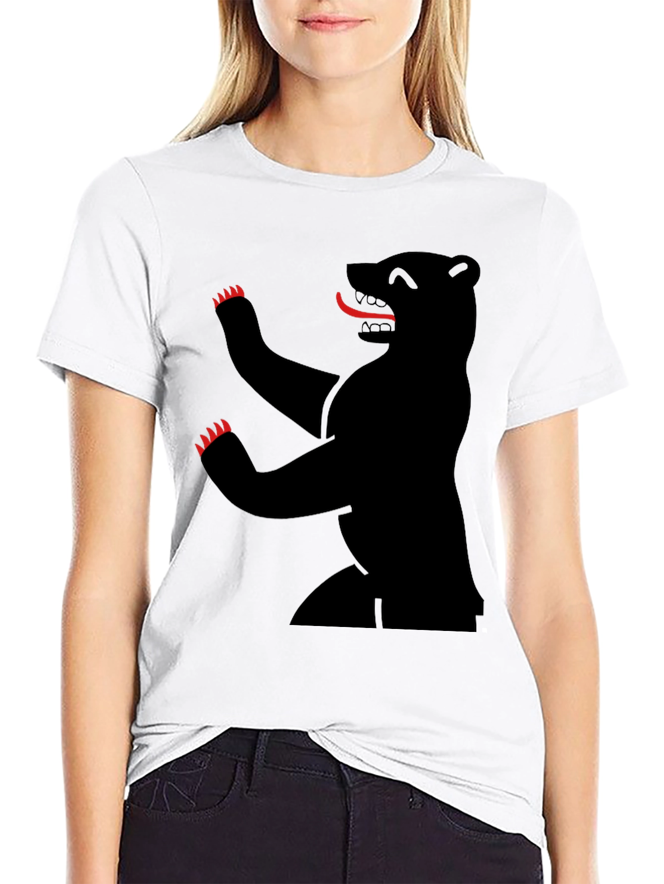 Berlin Bear T-Shirt - Black Graphic Tee