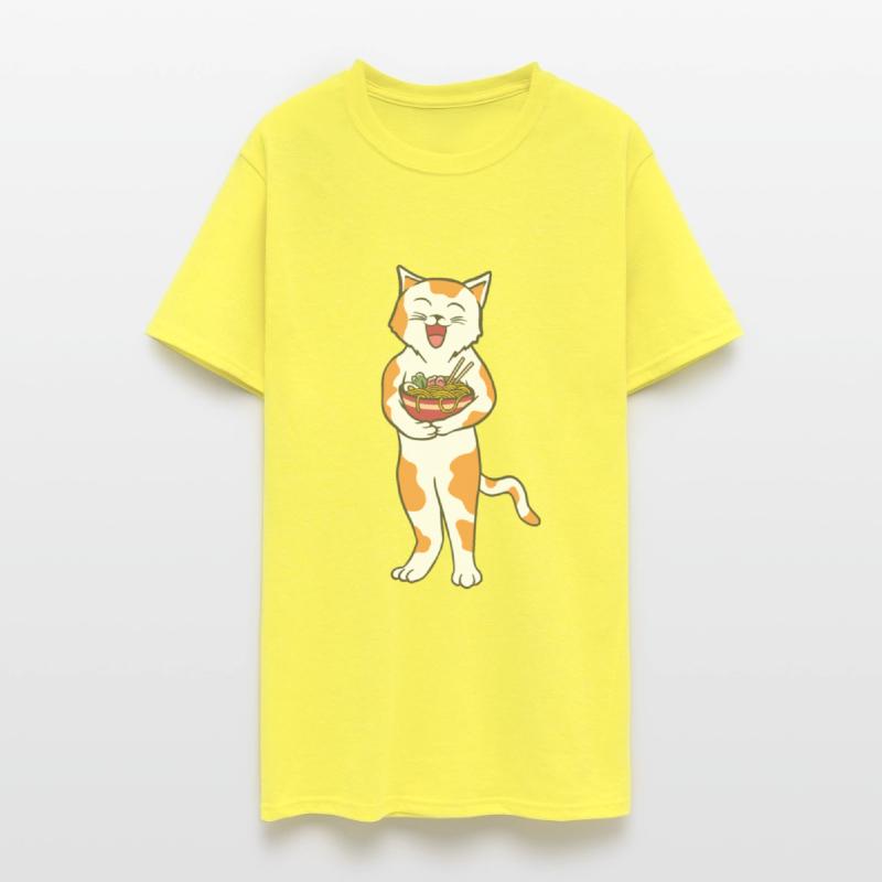 Cute Cat with Ramen