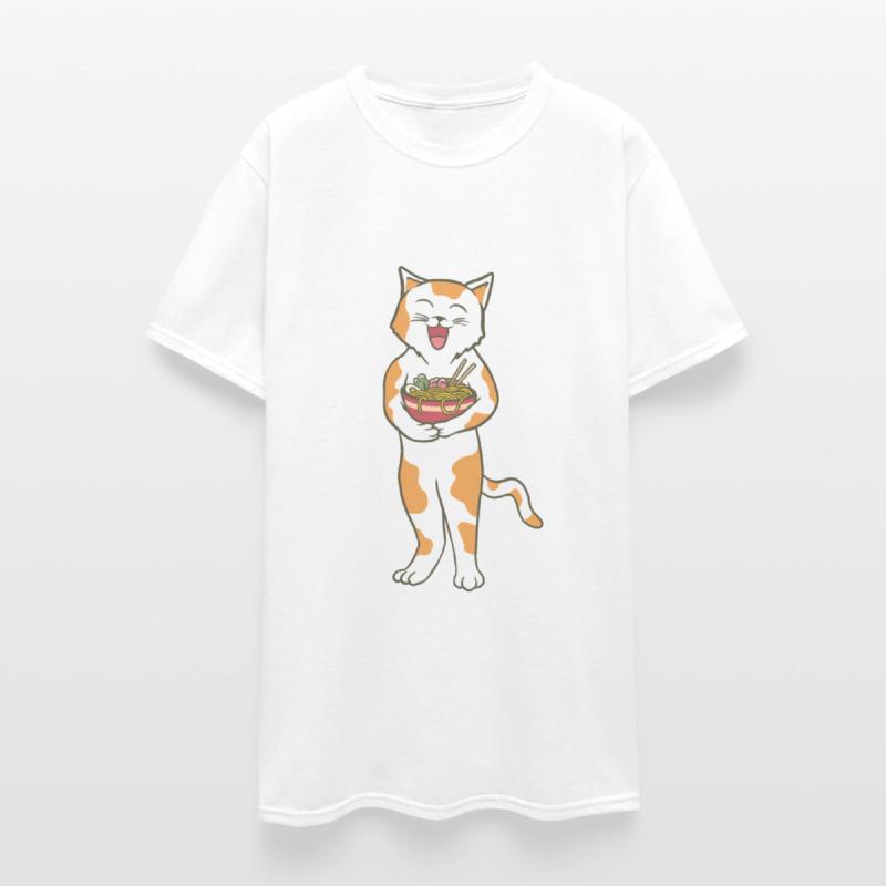 Cute Cat with Ramen