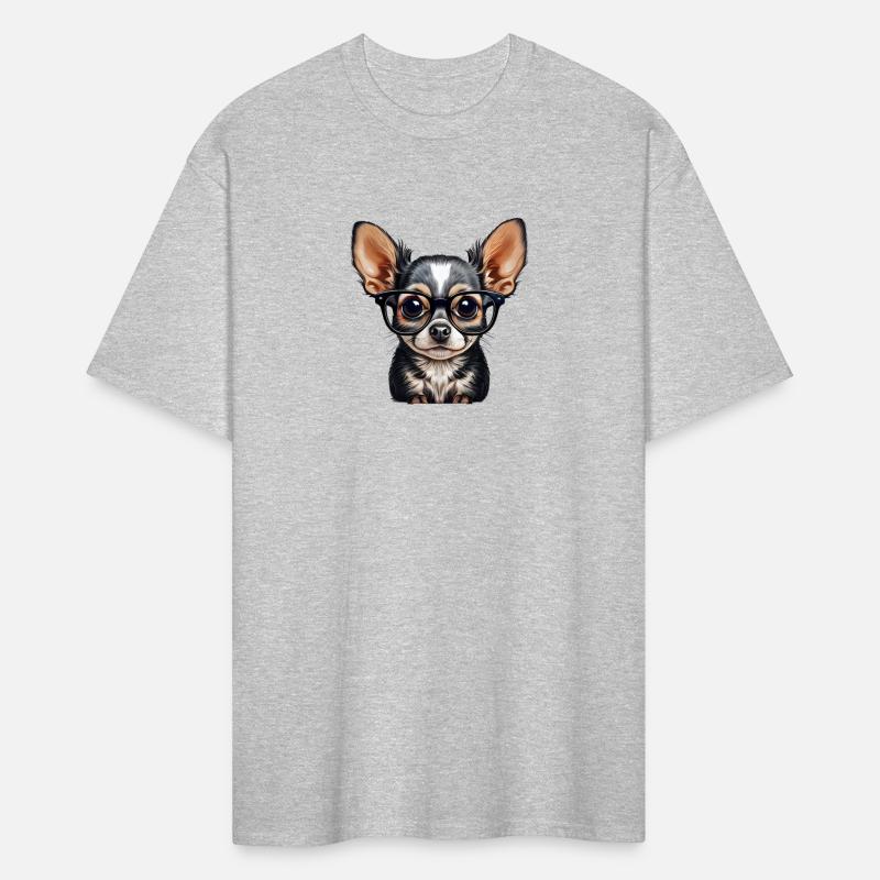 Cute clever cartoon chihuahua