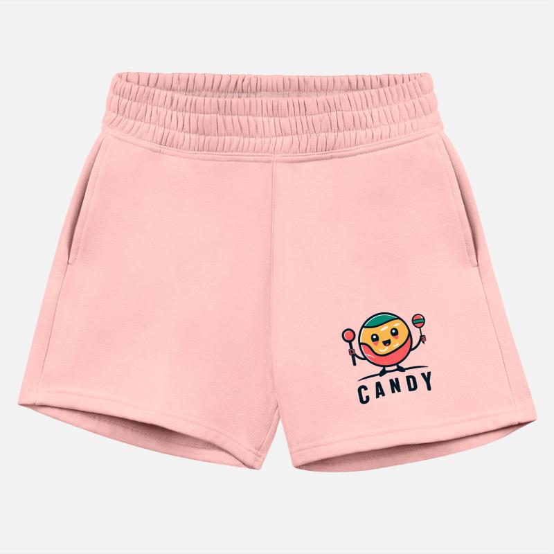 Cute Retro Candy Man With Lollipops + word "Candy"