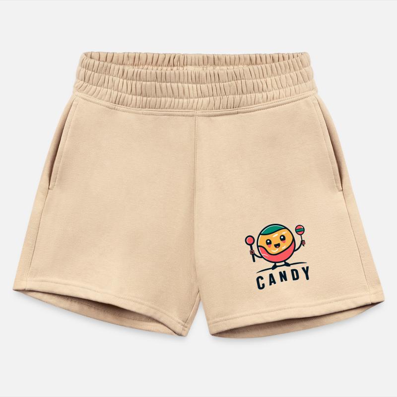 Cute Retro Candy Man With Lollipops + word "Candy"