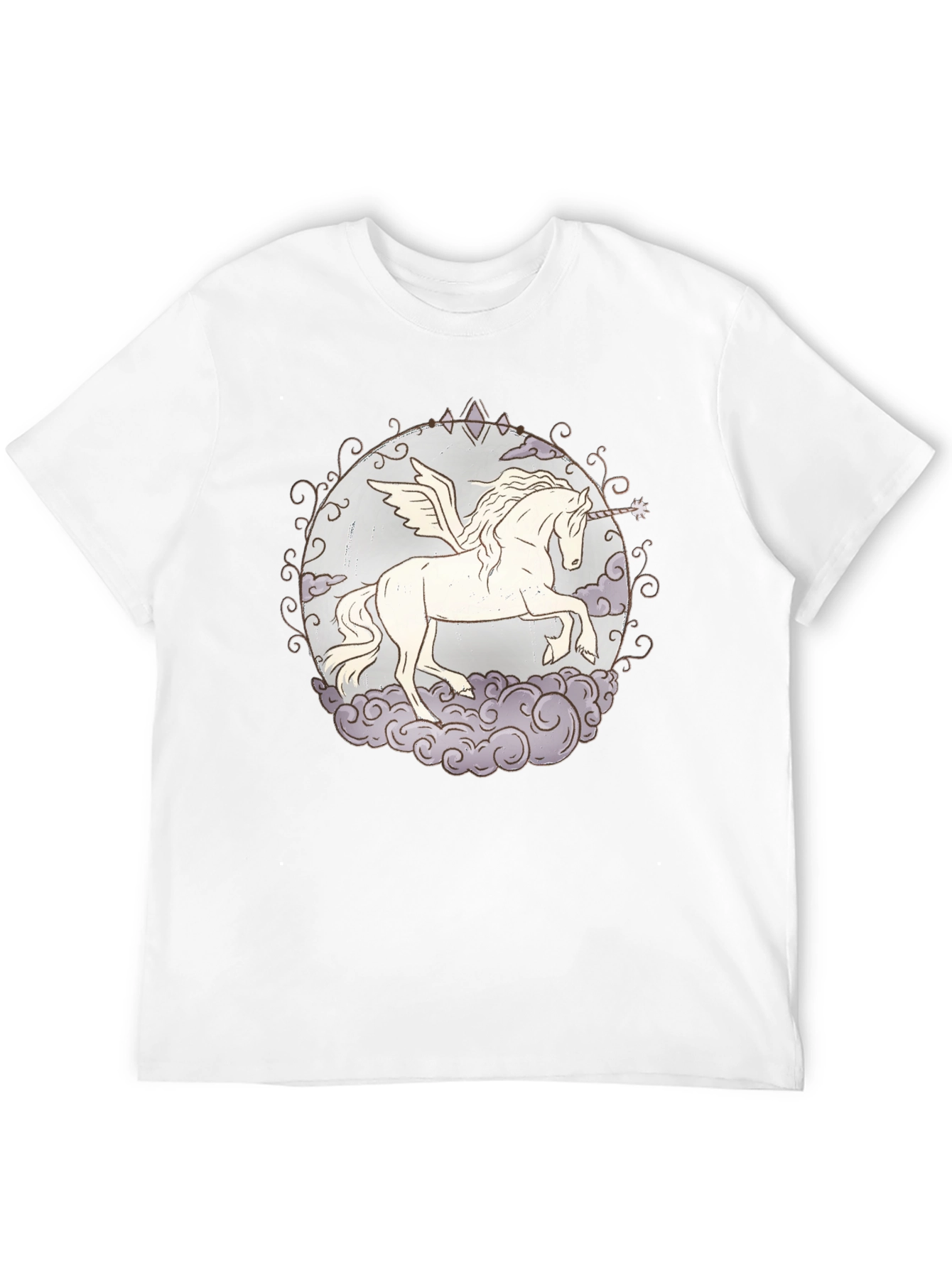 Unicorn Pegasus Graphic T-Shirt - Black
