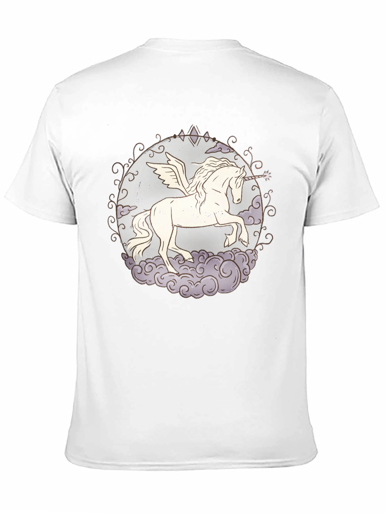 Unicorn Pegasus Graphic T-Shirt - Black