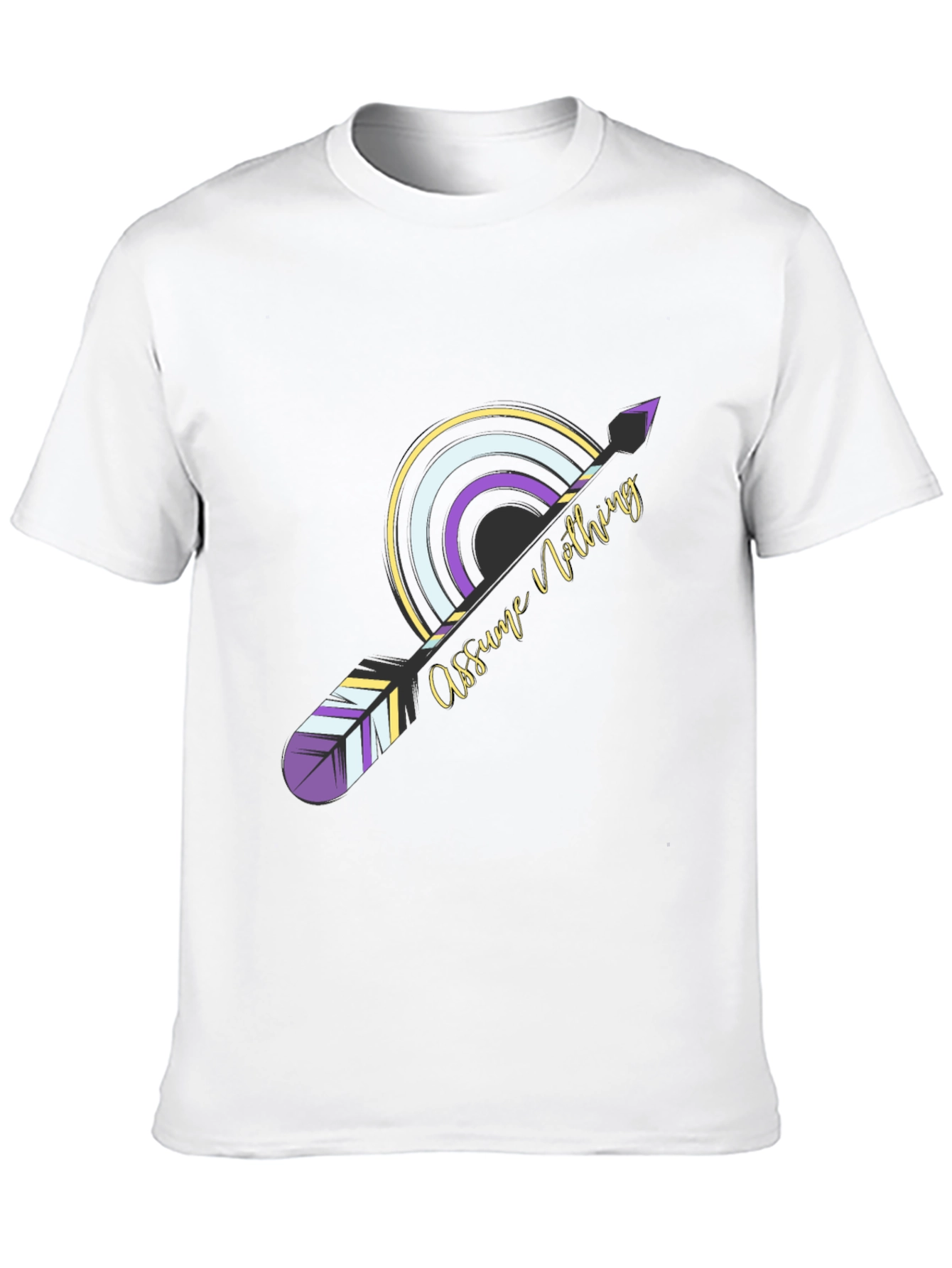 Assume Nothing Graphic Tee - Unisex Black T-Shirt