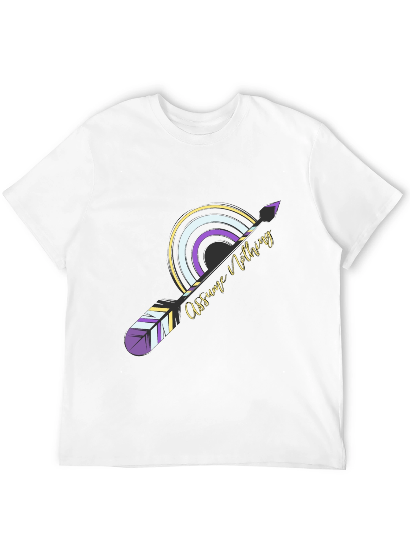 Assume Nothing Graphic Tee - Unisex Black T-Shirt