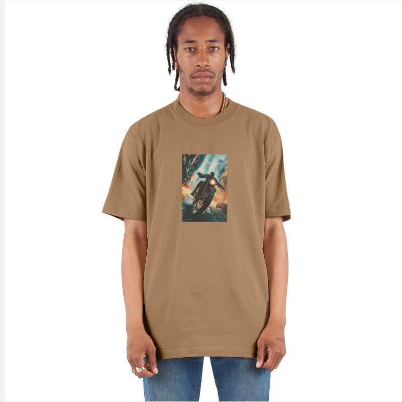 Cyberpunk Motorcycle Chase