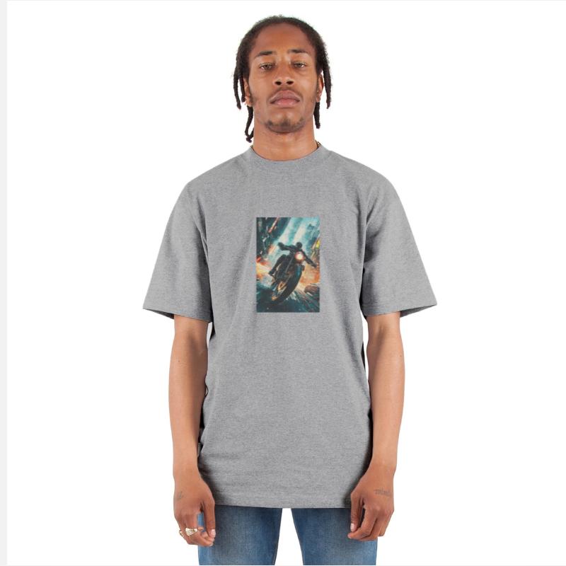 Cyberpunk Motorcycle Chase